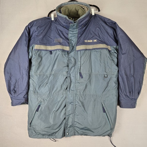 Vtg Columbia for LL Bean Jacket Mens XL Tall Full Zip Parka Full Zip Lined Green - Picture 1 of 10